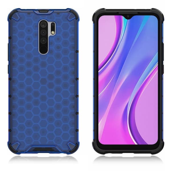 Bofink Honeycomb Xiaomi Redmi 9 Etui - Blå Blue
