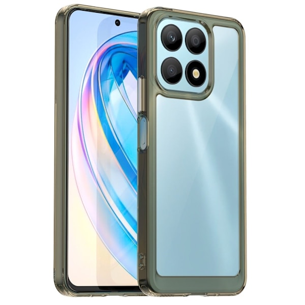 Honor X8a smart akryl cover - Gennemsigtig Grå Silver grey