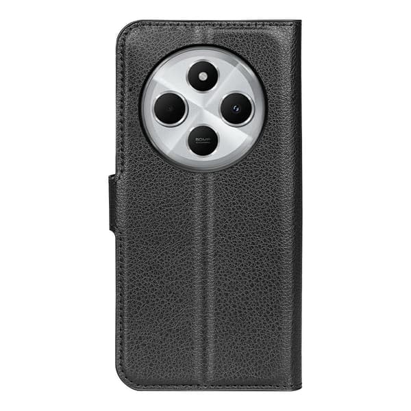 Klassisk Xiaomi Redmi 14R / Xiaomi Redmi 14C flip etui - Sort Black