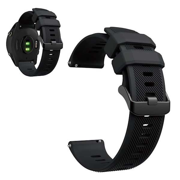 Garmin Forerunner 745 silikoninen kellonauha - Musta Black