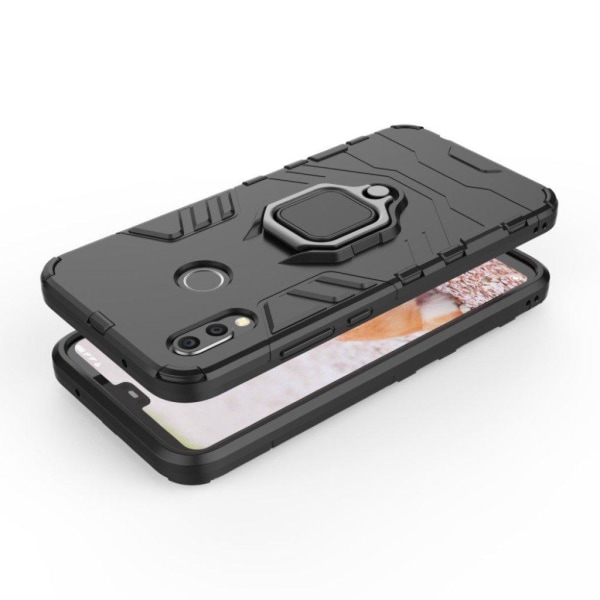 Huawei P20 Lite beskyttelsesetui i kombimaterialer med indbygget Black