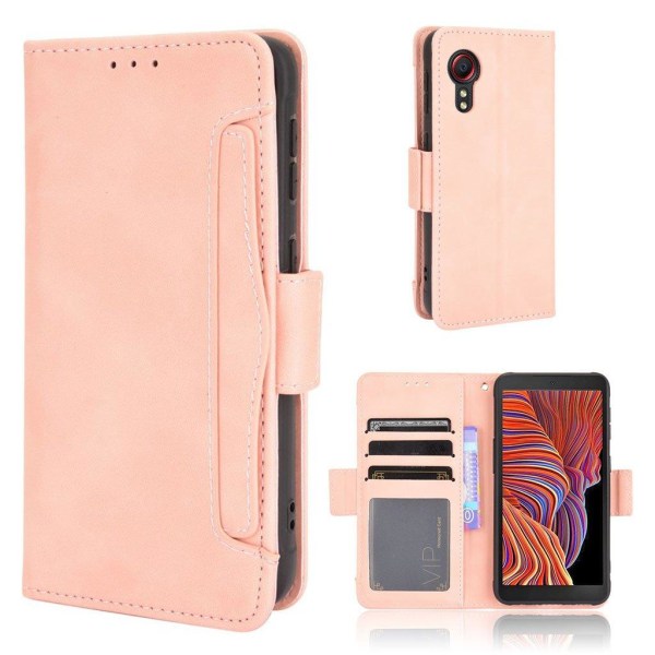 Modernt Samsung Galaxy Xcover 5 fodral med plånbok - Rosa Rosa