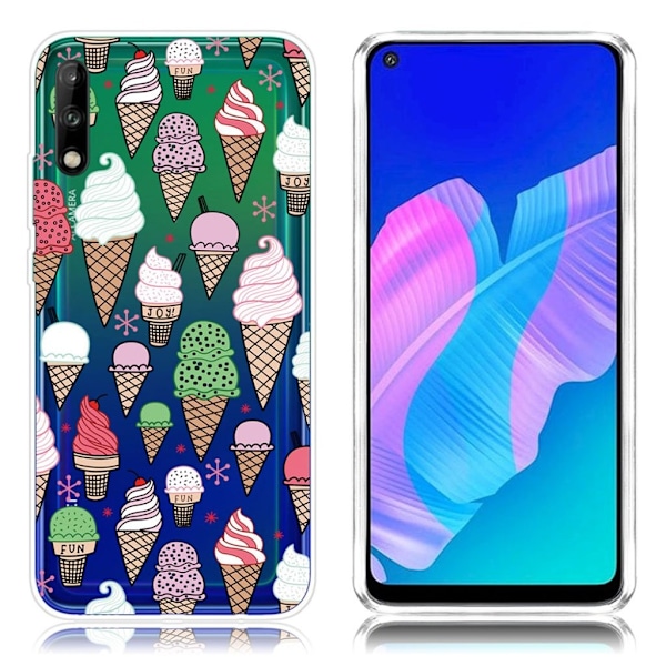 Deco Huawei P40 Lite E kuoret - Värikäs jäätelö Multicolor