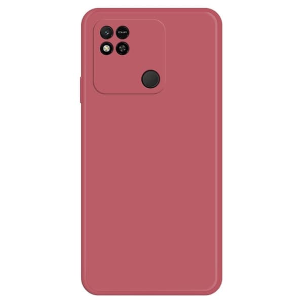 Avfaset anti-drop gummiert deksel for Xiaomi Redmi 10A - Rød Red