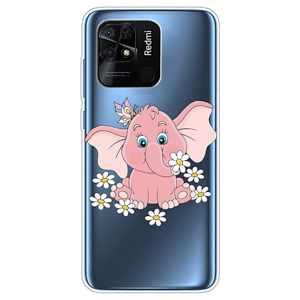 Deco Xiaomi Redmi 10C skal - Rosa Elefant Rosa