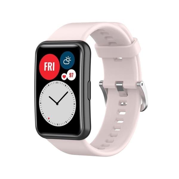 Huawei Watch Fit silikonarmbånd - Rosa Pink