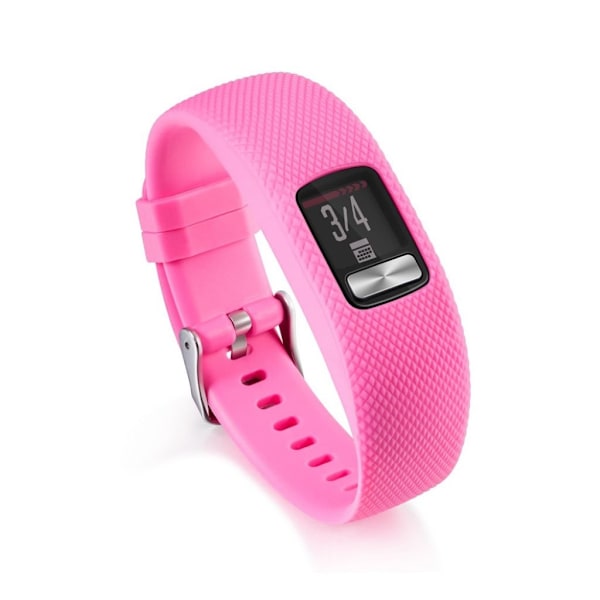 Garmin VivoFit 4 klockarmband flexibel TPE och TPU material träningsklocka halkfri - Rosenröd Rosa