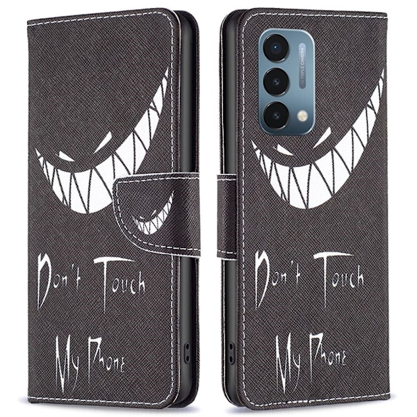 Wonderland OnePlus Nord N200 5G flip etui - Rør Ikke Ved Min Telefon Black