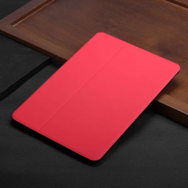 Lenovo Tab M10 FHD Plus yksivärinen nahkakotelo - Punainen Red