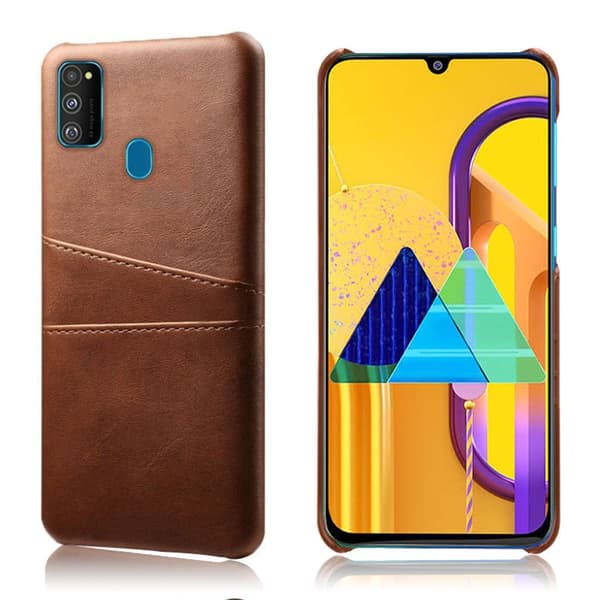 Dual Card etui - Samsung Galaxy M30s - Brun Brown