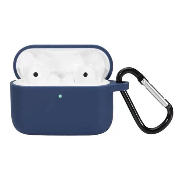 Honor Earbuds 2 SE silikoneetui med karabinhage - Midnatsblå Blue