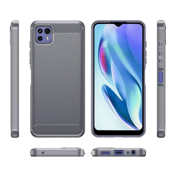 Carbon Flex Etui Motorola Moto G50 5G - Grå Silver grey