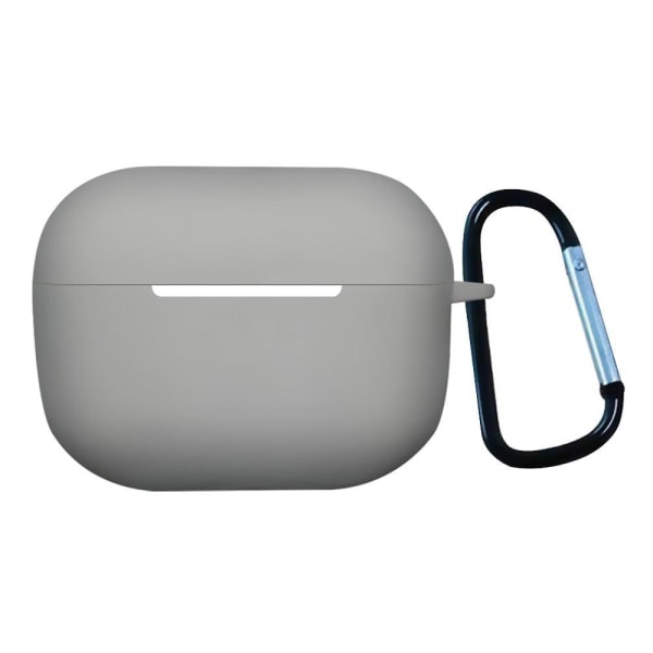 1.3mm AirPods Pro 2 silicone case with buckle - Milk Way Grey Silver grey