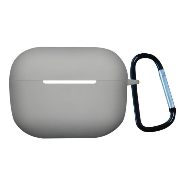 1.3mm AirPods Pro 2 silicone case with buckle - Milk Way Grey Silvergrå