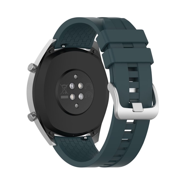 Huawei Watch GT kestävä silikoninen kellonauha - Mustanvihreä Green