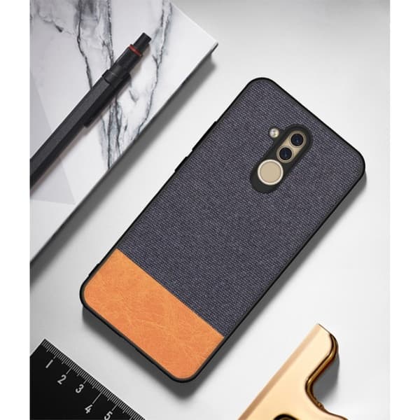 Huawei Mate 20 Lite klut tekstur deksel - Dark Blue / Brown Multicolor
