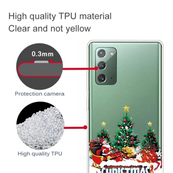 Juletaske til Samsung Galaxy Note 20 - Træ Multicolor