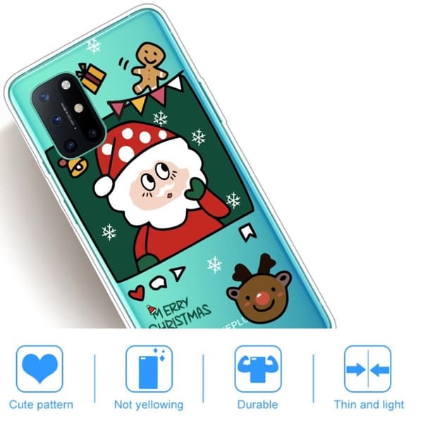 Christmas OnePlus 8T fodral - Santa / älg / Candy Canes multifärg