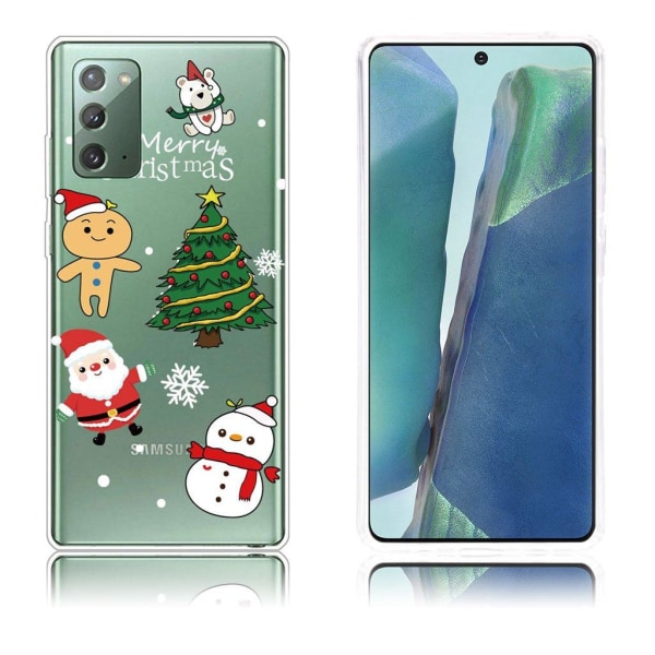 Christmas Samsung Galaxy Note 20 fodral - Santa / snögubbe / trä multifärg