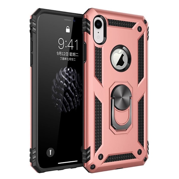 Bofink Combat iPhone Xr deksel - Rose gull Pink
