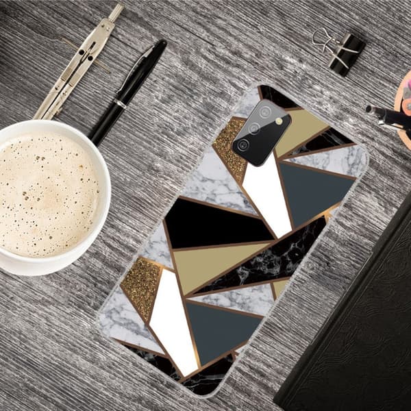 Marble Samsung Galaxy A02s Etui - Earthly marble fragments Multicolor