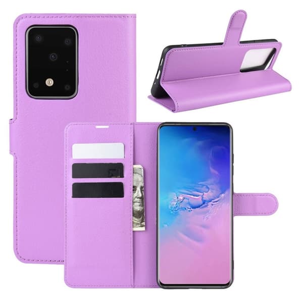 Classic Samsung Galaxy S20 Ultra flip etui - Lilla Purple