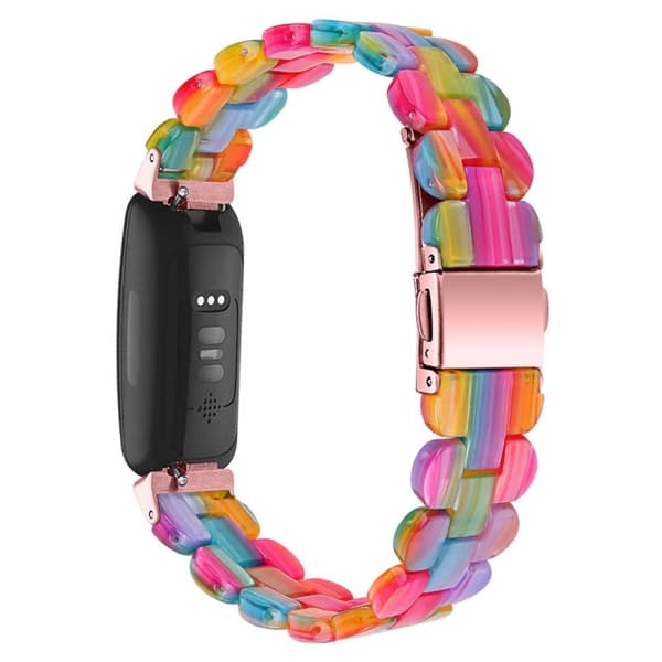 Fitbit Inspire 2 / Inspire HR kellon hihna - Sateenkaari Multicolor