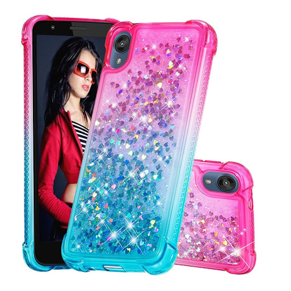 Princess Motorola Moto E6 kuoret - Pinkki / Taivaansininen Blue