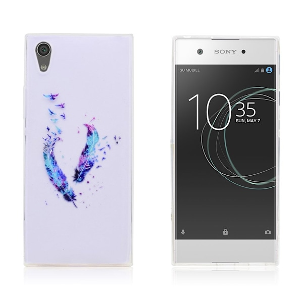 Sony Xperia XA1 Skal med läckert motiv - Fjädrar multifärg