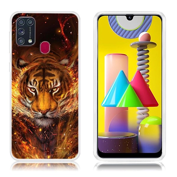 Deco Samsung Galaxy M31 skal - Tiger multifärg
