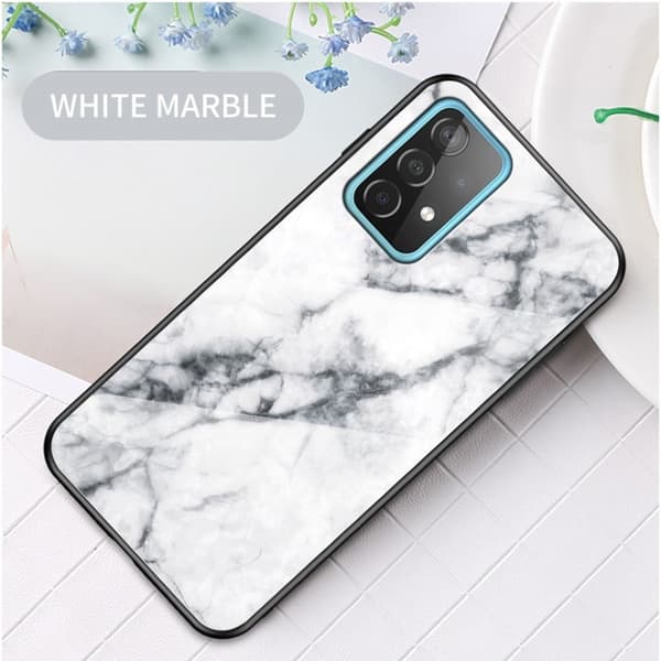 Fantasy Marble Samsung Galaxy A52 5G Deksel - Hvit Klinkekule White