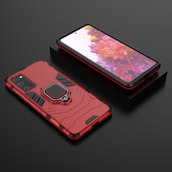 Ring Guard Case Samsung Galaxy S20 Fe 5g / S20 Fe - Rød Red