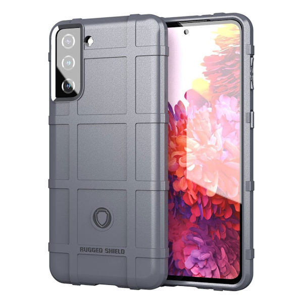 Rugged Shield Samsung Galaxy S21 Plus 5G skal - Silver/Grå Silvergrå
