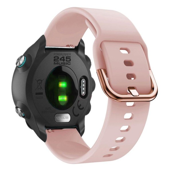 Garmin Forerunner 245 simple silicone watch band - Pink Pink
