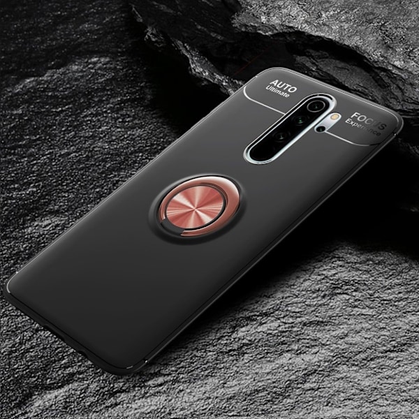 Ringo Cover - Xiaomi Redmi Note 8 Pro - Sort / Rødguld Black