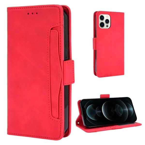 Moderni Nahkalaukku For iPhone 13 - Punainen Red