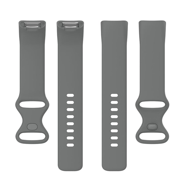 Fitbit Charge 5 enkel urrem i silikone - Grå Silver grey