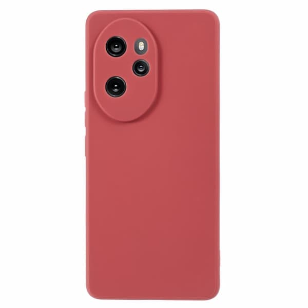 Mikrofiberfôret deksel i mykt gummi for Honor 100 Pro - Rød Red