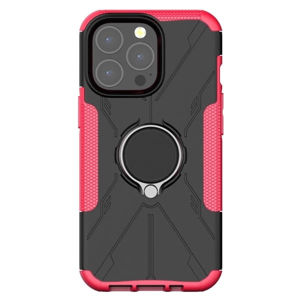 Kickstand-deksel med magnetisk ark for iPhone 13 Pro Max - Rose Pink