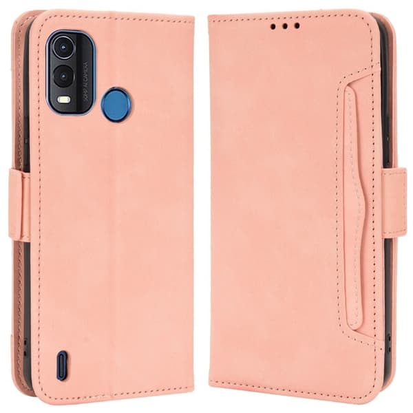 Modernt Nokia G11 Plus fodral med plånbok - Rosa Rosa