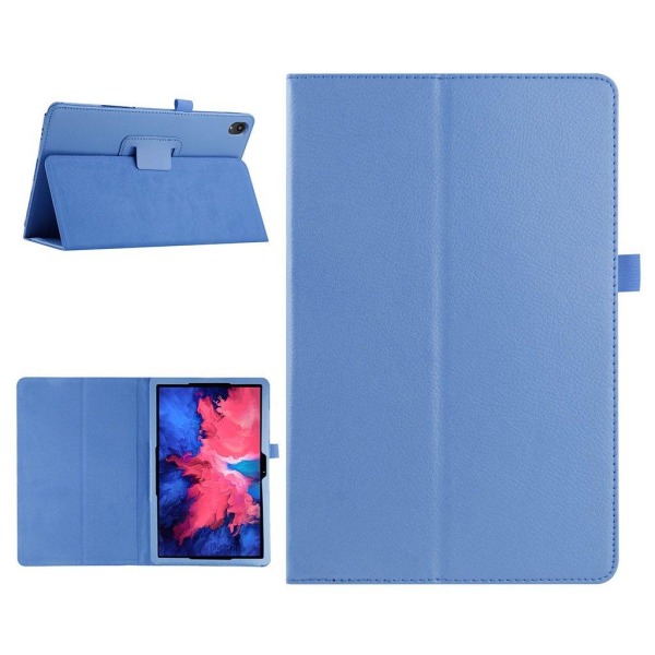 Lenovo Tab P11 litchi texture leather case - Blue Blue