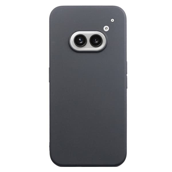 Blødt og mat Nothing Phone (2a) cover - Gennemsigtig Black
