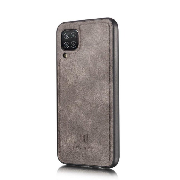 DG.MING Samsung Galaxy A12 5G 2-i-1 etui med pung - Sølv/Grå Silver grey