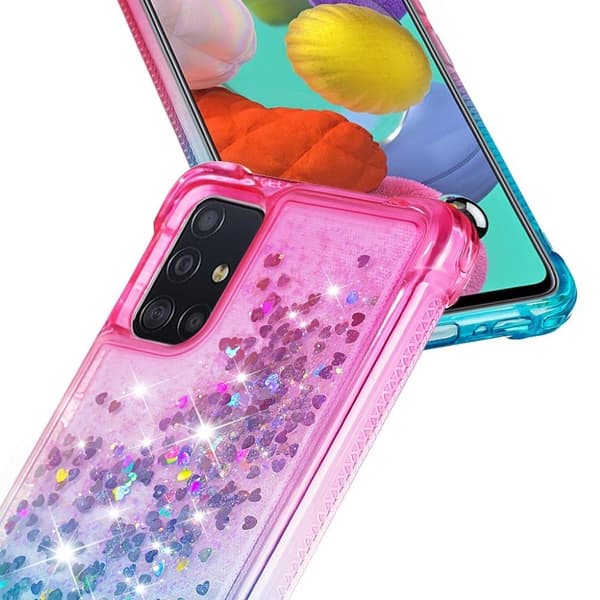 Princess Samsung Galaxy A51 cover - Rose / Babyblå Blue