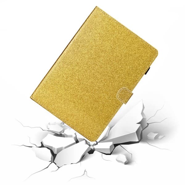 Huawei MediaPad M6 10.8 flash pulver læder flip etui - Guld Gold