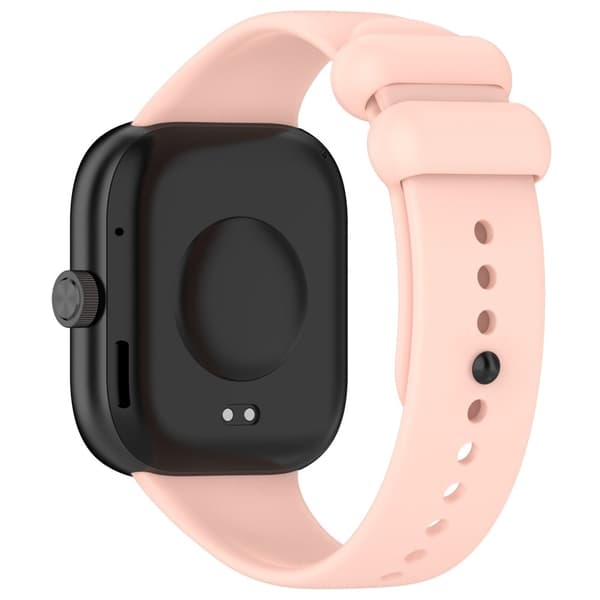 Xiaomi Redmi Watch 4 / Mi 8 Pro silikoneurrem med sort spænde - Lyserød Pink