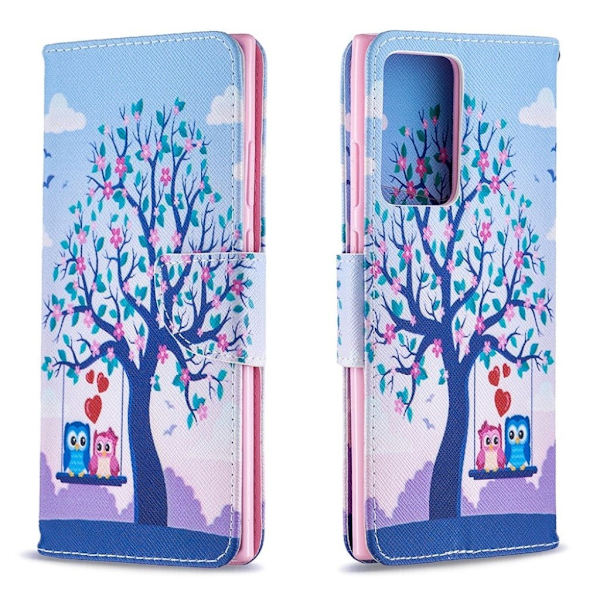 Wonderland Samsung Galaxy Note 20 Ultra Flip Etui - Træ Multicolor