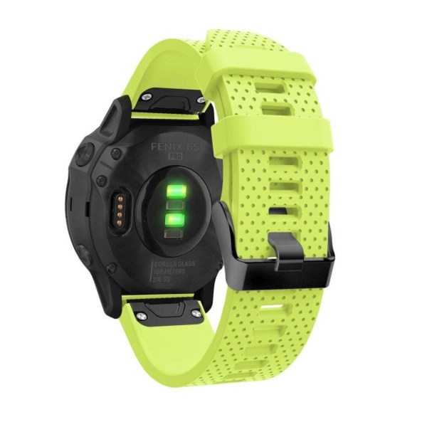 Garmin Fenix 6S silikone Urrem - Lysegrøn Green