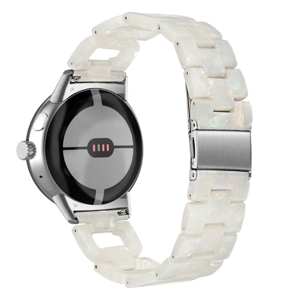 Google Pixel Watch D-formad klockrem i harts - Fluorescerande Vit Vit