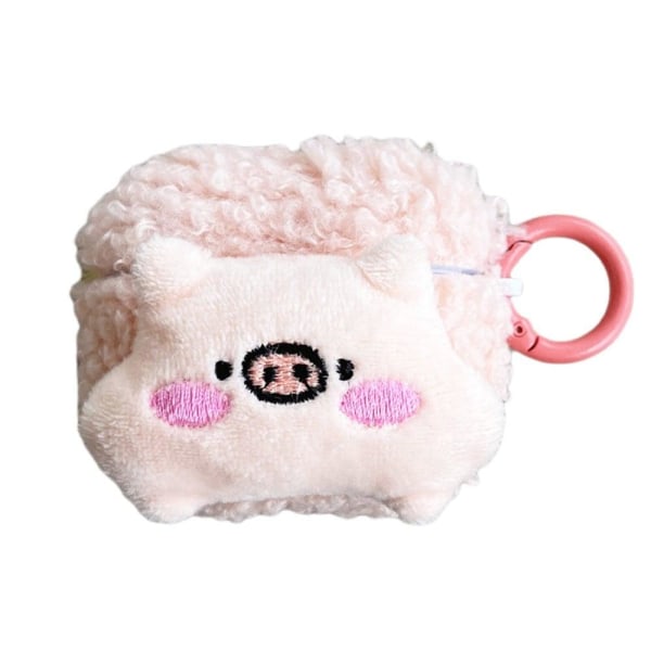 AirPods 3 cute fluffy piggy style case with buckle Vit